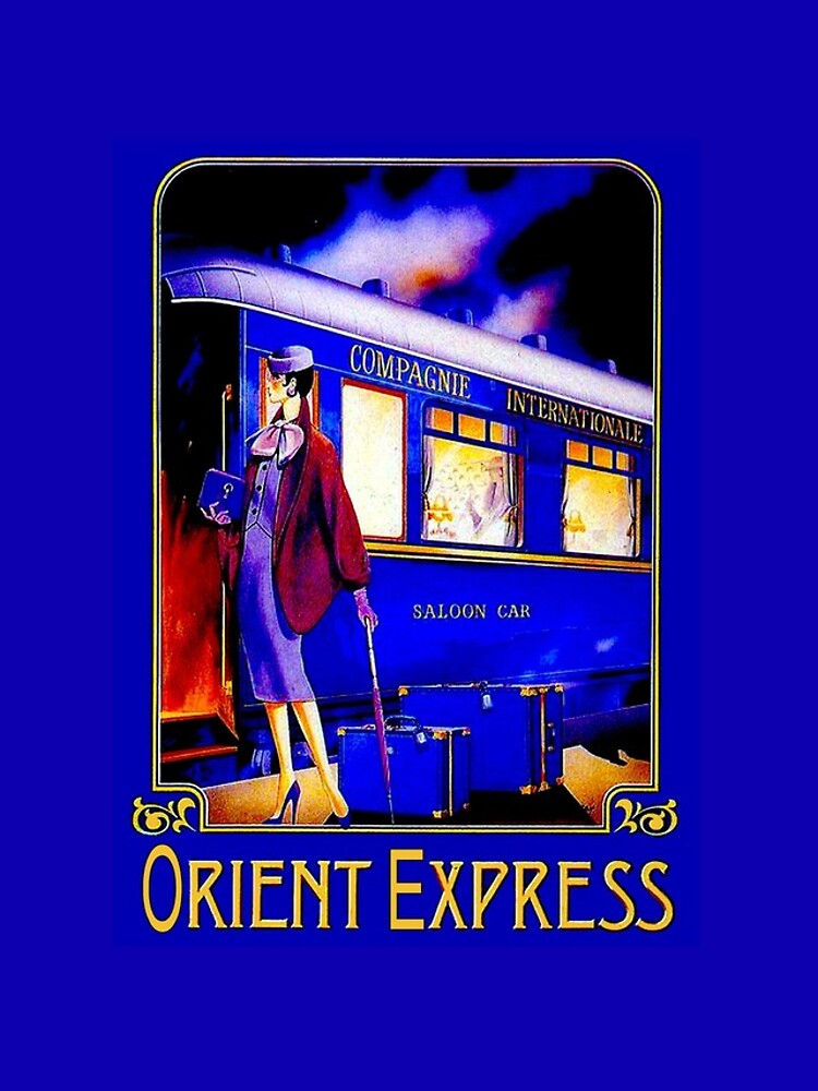 Disover ORIENT EXPRESS: Vintage Train Passenger Travel Print Iphone Case