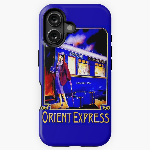Aperçu de l'œuvre ORIENT EXPRESS : Impression de voyage de passagers en train vintage créée et vendue par posterbobs.
