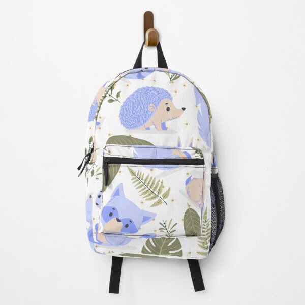 Item preview, Autmun Forest with Rabbits, Foxes, Hedgehogs (blue) designed and sold by Dorina Larsdotter.