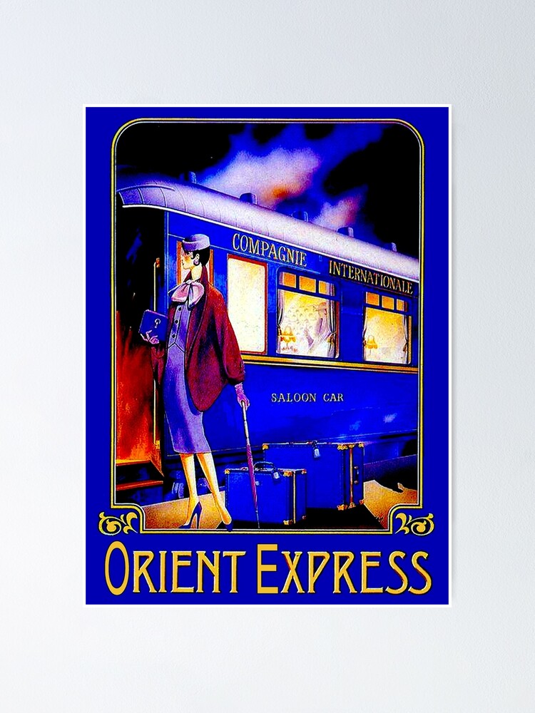 Orient Express Travel Poster Train Vintage Train Print 