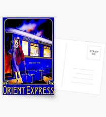 ORIENT EXPRESS: Vintage Train Passenger Travel Print Postcards