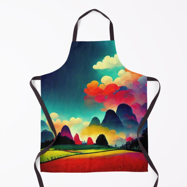Item preview, Colorful mountainrange Dreamscape designed and sold by PeanutArtCorner.
