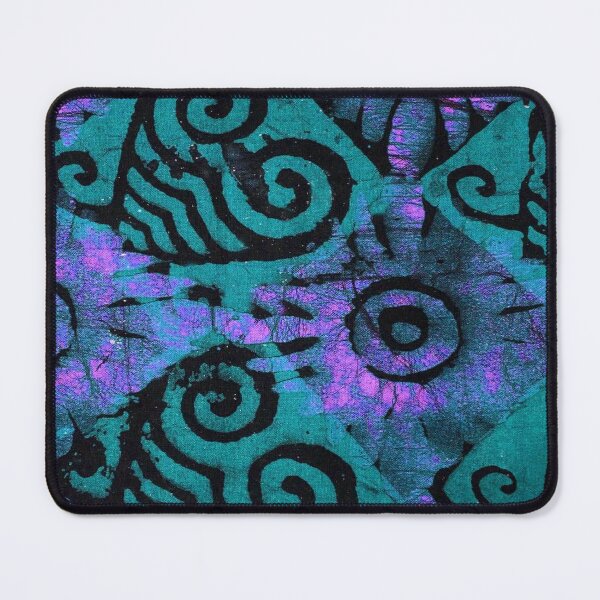 Item preview, African Textile Design with Adinkra Symbols in Purple, Black and, Teal designed and sold by Everett Spruill.