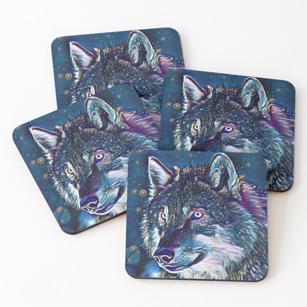 Item preview, ZIDIKA WOLF PAINTING designed and sold by KatisDesign.