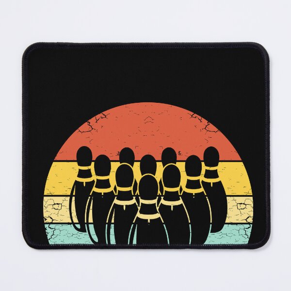 Item preview, 70s Bowling Pins Vintage Sunset for Retro Players designed and sold by KleverOlivier.