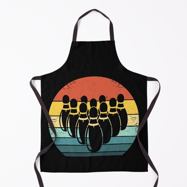 Item preview, 70s Bowling Pins Vintage Sunset for Retro Players designed and sold by KleverOlivier.
