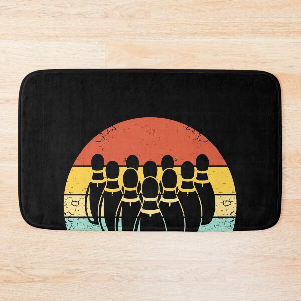 Item preview, 70s Bowling Pins Vintage Sunset for Retro Players designed and sold by KleverOlivier.
