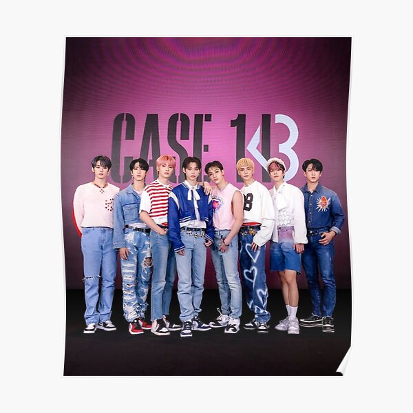 Case 143 Maxident STRAY KIDS SKZ LOGO kpop circle signatures autographs Poster