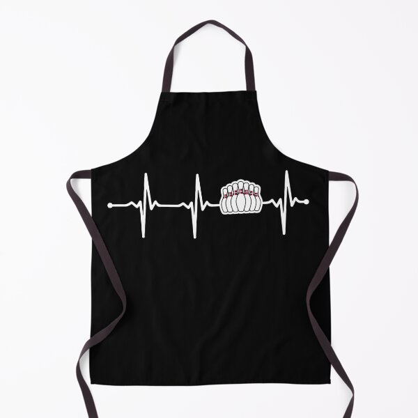 Item preview, Bowling Pin in Heartbeat Ecg Lineart Style Wv designed and sold by KleverOlivier.