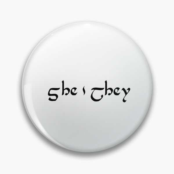 Item preview, Pronounces She/They medieval designed and sold by BestQuest.