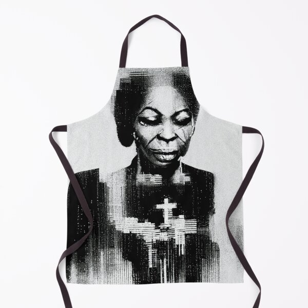 Item preview, Glitch-art portrait of Nina Simone designed and sold by Åveline Dvorak.