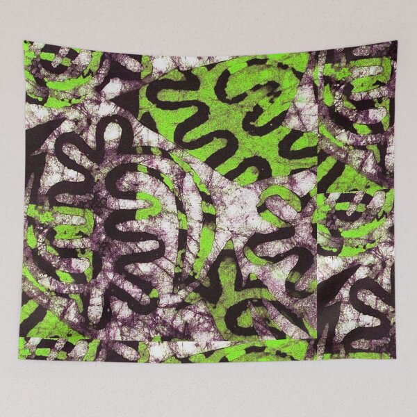 Item preview, African Batik in Black and Green designed and sold by Everett  Spruill.