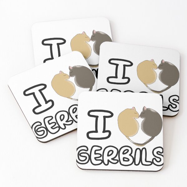 Item preview, I heart gerbils (sleeping gerbils heart) designed and sold by Becky-Marie.