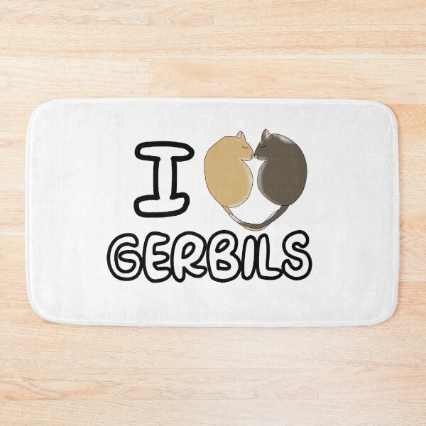 Item preview, I heart gerbils (sleeping gerbils heart) designed and sold by Becky-Marie.