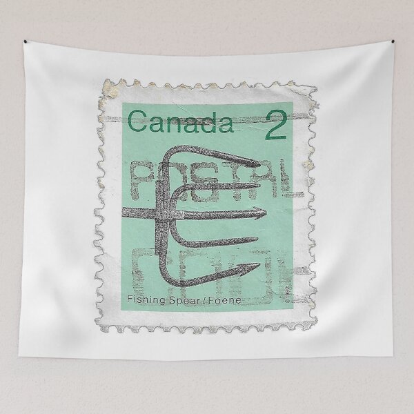 Item preview, Vintage 1982 Canada Stamp of Fishing Spear designed and sold by yousufi.
