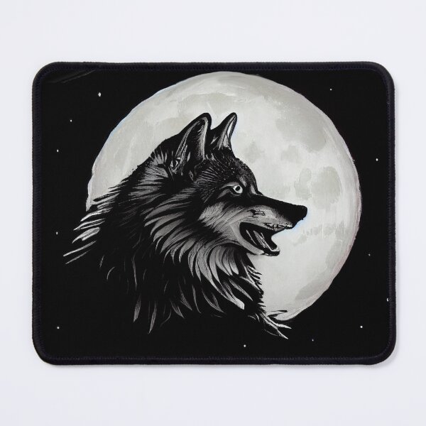 Item preview, Wolf at night, moon background designed and sold by YZO-Design.