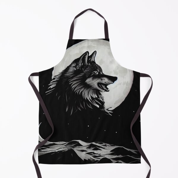 Item preview, Wolf at night, moon background designed and sold by YZO-Design.