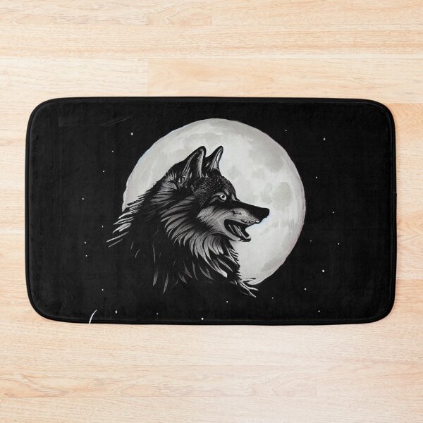 Item preview, Wolf at night, moon background designed and sold by YZO-Design.