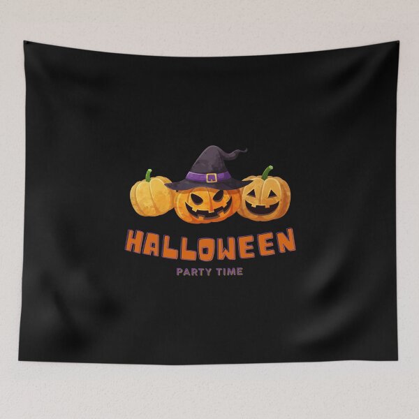 Item preview, Three Halloween Scary Evil Pumkin Party time designed and sold by Rub14ekArts.