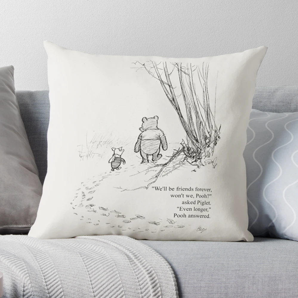 If There Ever Comes A Day 20 X 20 Pillow Cover // Winnie the Pooh //  Everyday // Love // Throw Pillow // Gift // Accent // Cushion Cover 