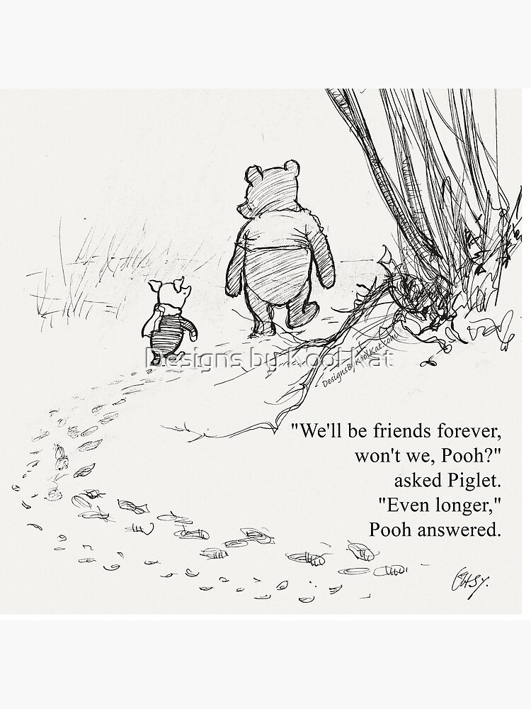 Thumbnail 5 of 5, Acrylic Block, Winnie the Pooh & Piglet Friends Forever designed and sold by Designs by Kool Kat.