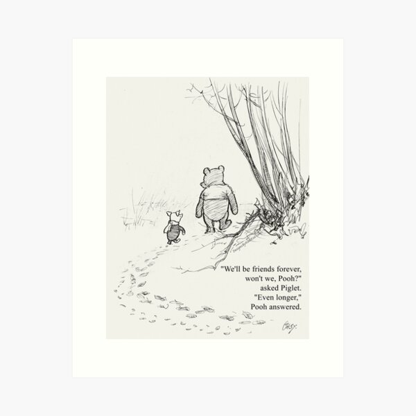 Item preview, Winnie the Pooh & Piglet Friends Forever designed and sold by Designs by Kool Kat.