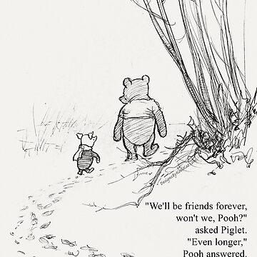 Artwork thumbnail, Winnie the Pooh & Piglet Friends Forever by Designs by Kool Kat