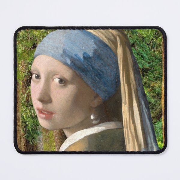 Item preview, Girl with a Pearl Earring (ca. 1665) revisited painting in high resolution by Johannes Vermeer designed and sold by SexyDigitalArt.