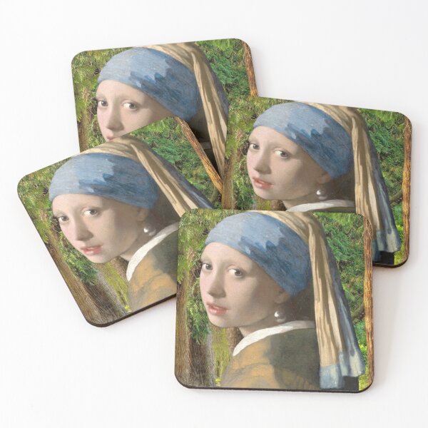 Item preview, Girl with a Pearl Earring (ca. 1665) revisited painting in high resolution by Johannes Vermeer designed and sold by SexyDigitalArt.