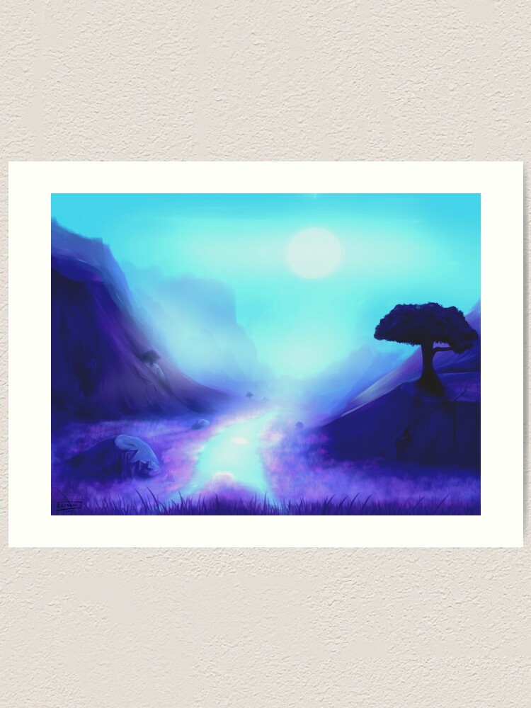Alternate view of Mystical Twilight Landscape Art Print