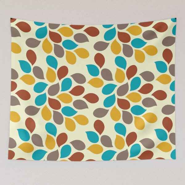 Item preview, Abstract retro seamless repeat floral texture pattern design designed and sold by DesignsByMadiha.