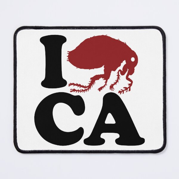 Item preview, California I FLEE (flea) CA, I Left California, Funny I Love California Parody designed and sold by pelagio.