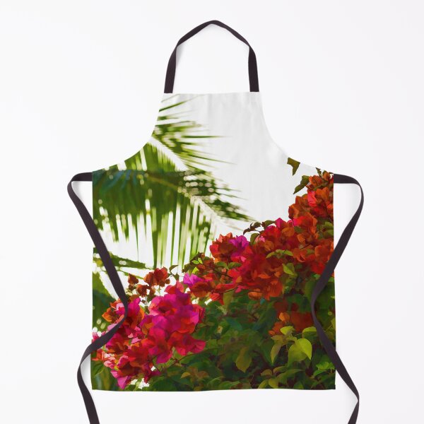 Item preview, Tropical Impressions - Bougainvilleas and Palm Fronds in the Sky designed and sold by Georgia Mizuleva.