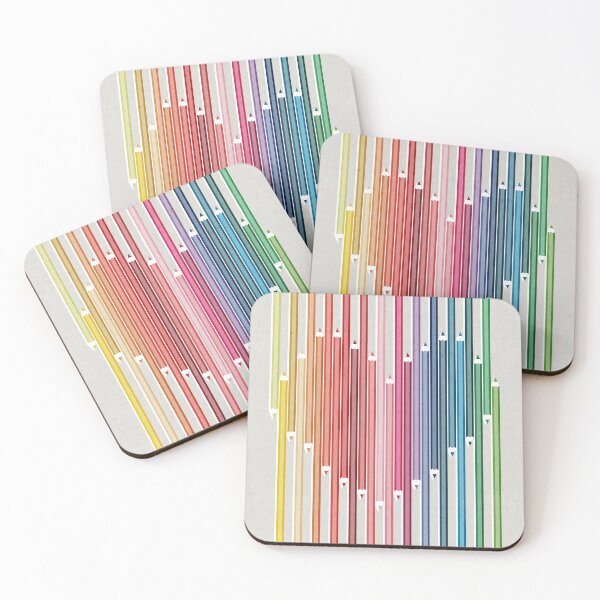Item preview, Choose colour and joy // beige background heart with pencils in rainbow colors designed and sold by SelmaCardoso.