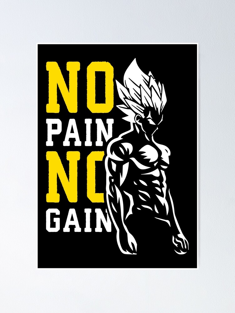 Inephos No Pain No Gain Gym Poster Art | Gym Motivation Posters (12 x 18  inch) : Amazon.in: Home & Kitchen