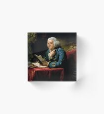 Benjamin Franklin 1767 oil on canvas by David Martin (1) Acrylic Block