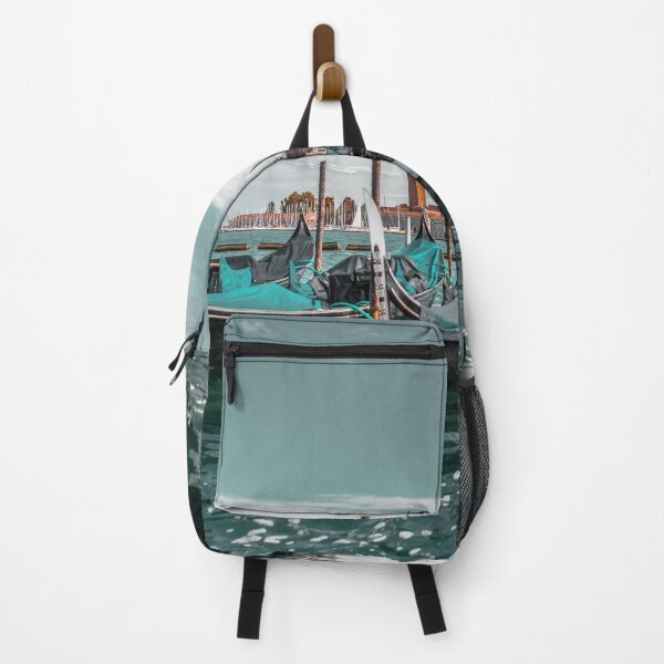 Item preview, Venice City in Italy blue boats in river designed and sold by Asombrosa.