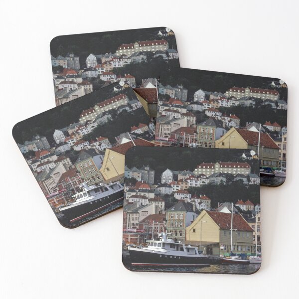 Item preview, 1960s - View of Boats and a Town in Norway designed and sold by thatwaslife.