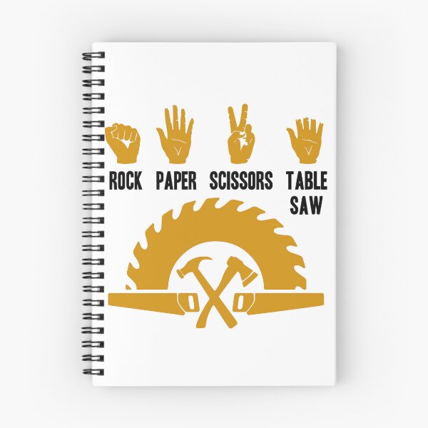 Item preview, Funny Carpenter - Rock Paper Scissors Table Saw designed and sold by SunsetGloww.