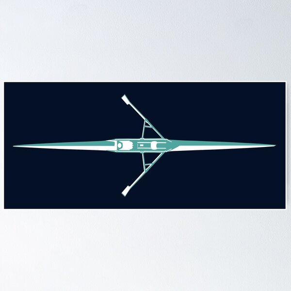 Item preview, Rowing boat, row boat, single scull designed and sold by claudiasartwork.