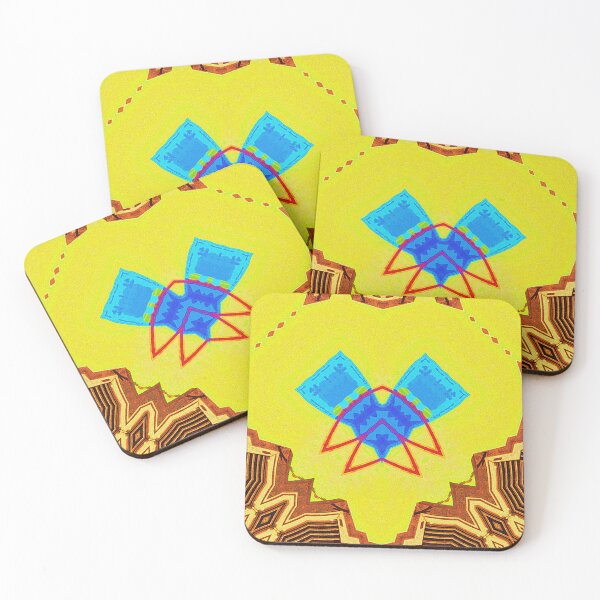 Item preview,  ARUBA FLAG INSPIRING - ORANJESTAD ABSTRACT GEOMETRIC ARCHITECTURE PAINTING  -  ARUBA ONE HAPPY ISLAND designed and sold by Ralek.