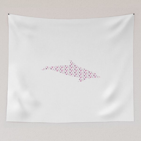 Item preview, dolphin and hearts  designed and sold by Elfinsarts17.