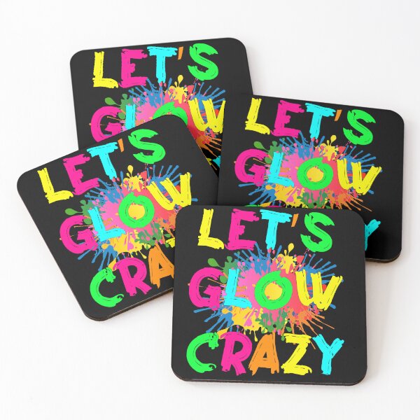 Item preview, Let's Glow Crazy Outfit Retro Colorful Party 80s Party designed and sold by M-artspace.