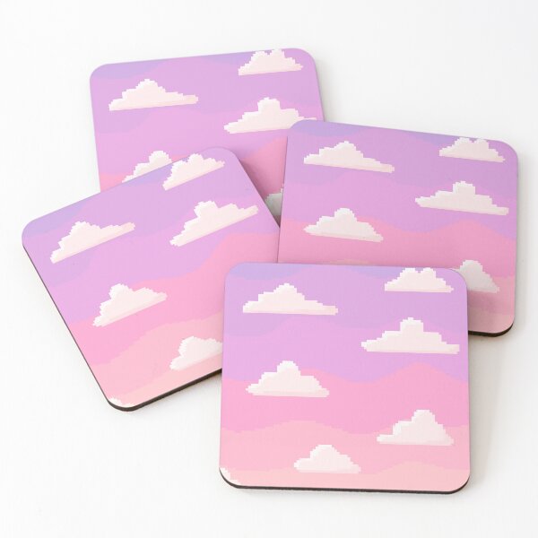 Item preview, Pink Cloud Sunset Pixel Art designed and sold by Skinpedia.