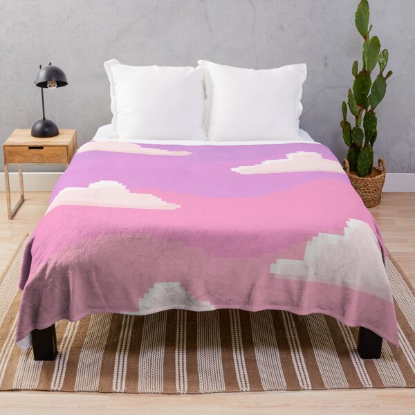Item preview, Pink Cloud Sunset Pixel Art designed and sold by Skinpedia.