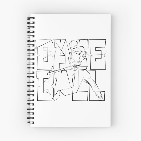 Item preview, One continuous Line graphic minimalist art Baseball batting calligraphy typography designed and sold by scribblelife.