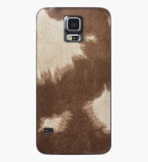 Brown Cowhide Case/Skin for Samsung Galaxy