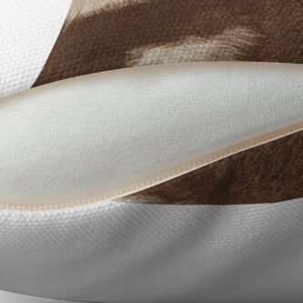 Alternate view of Faux Brown Cowhide Throw Pillow