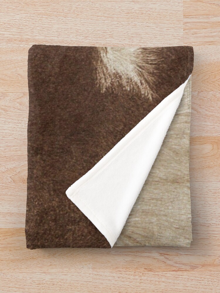 Alternate view of Faux Brown Cowhide Throw Blanket