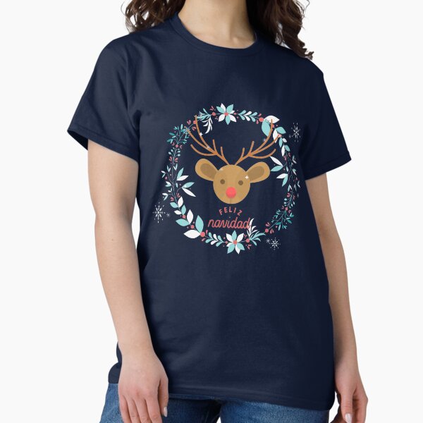 Item preview, FELIZ NAVIDAD REINDEER designed and sold by HOLY-D-TEE.